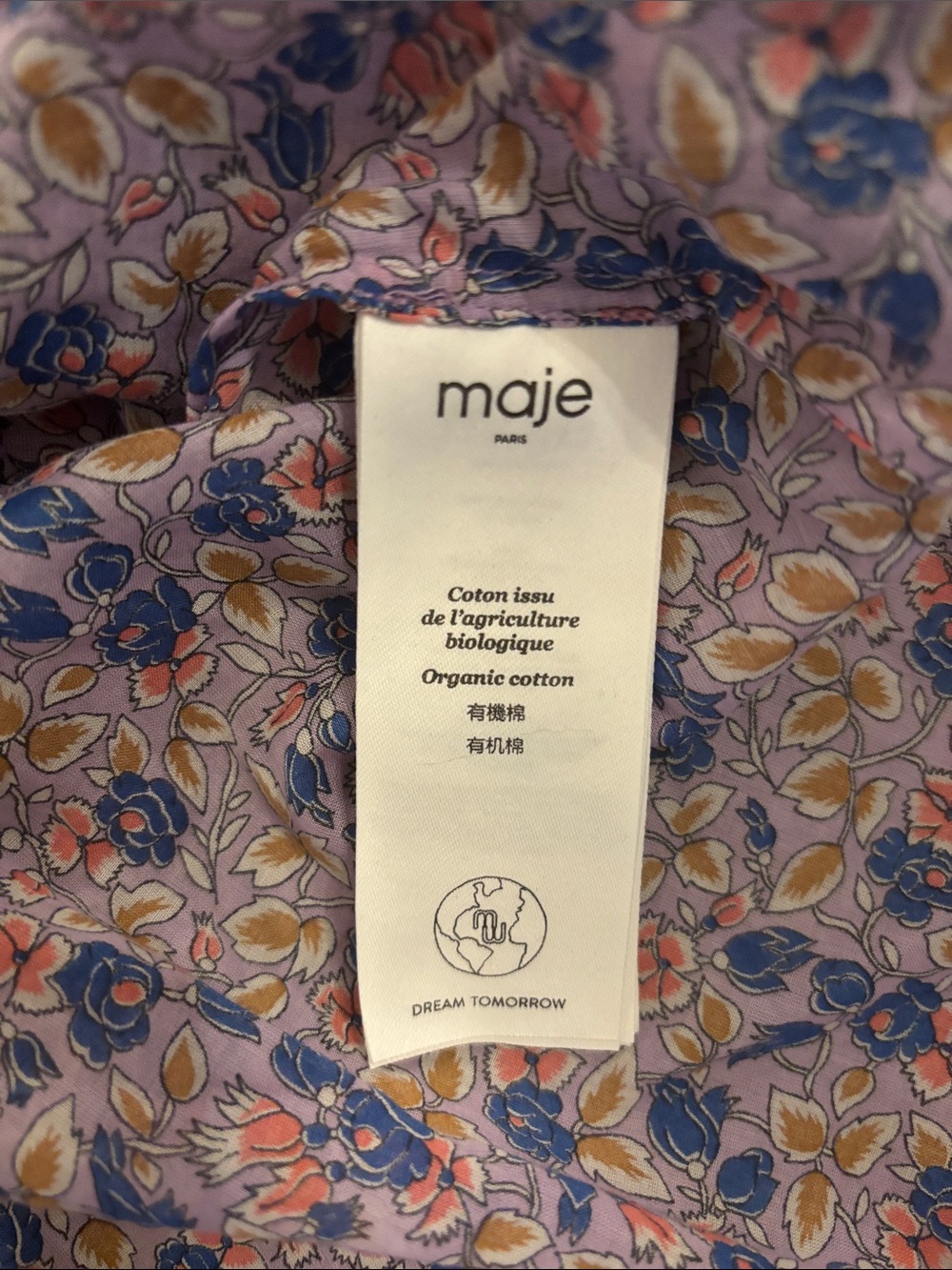 Maje Cisco Floral Print Cotton Top - Picture 8 of 9
